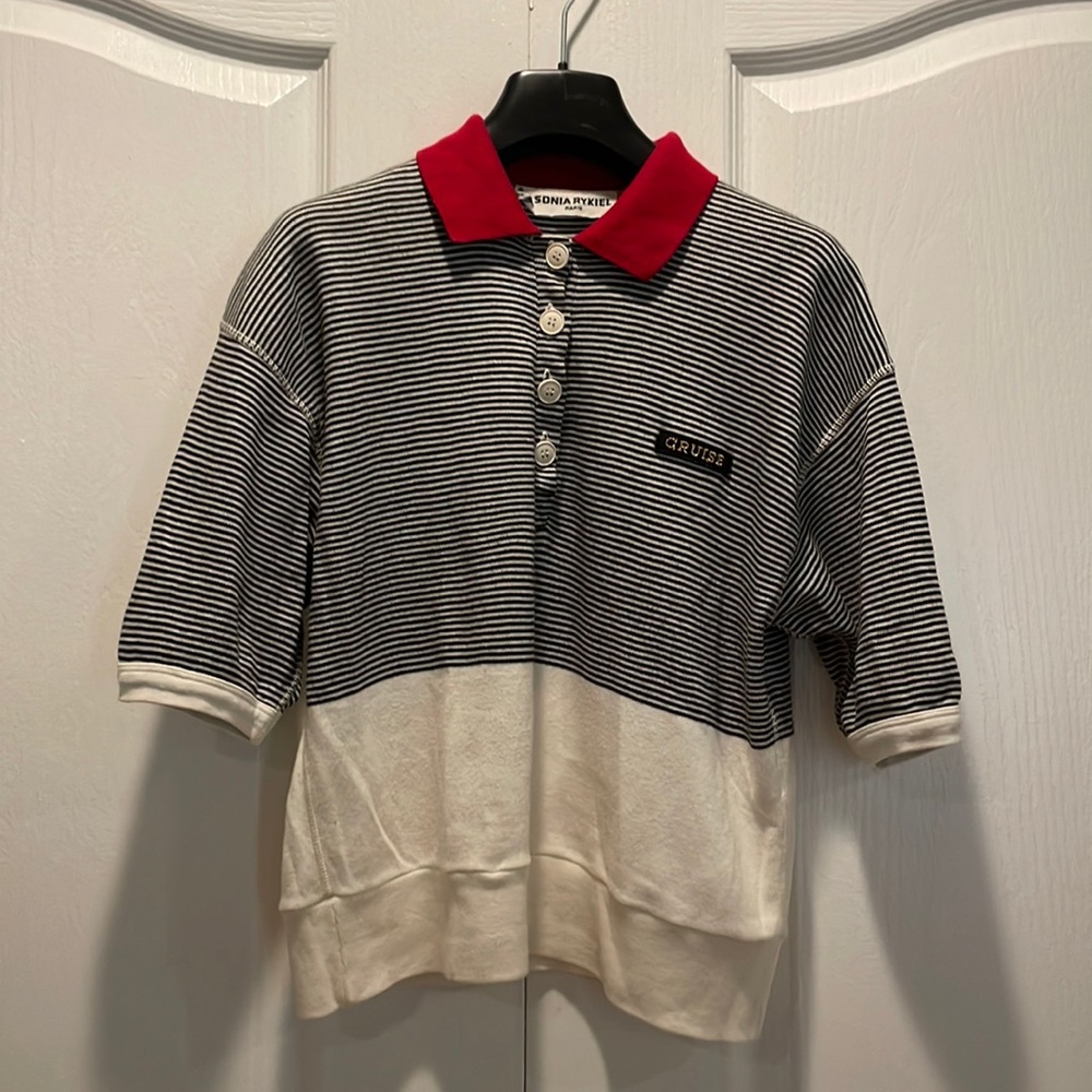 Sonia Rykiel short sleeved sweater top